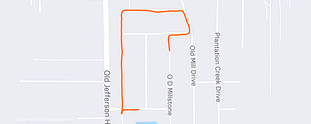 Map of the activity, Morning Walk
