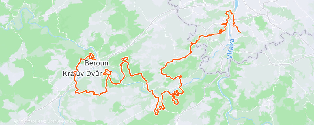 Map of the activity, Pražská stovka 2025