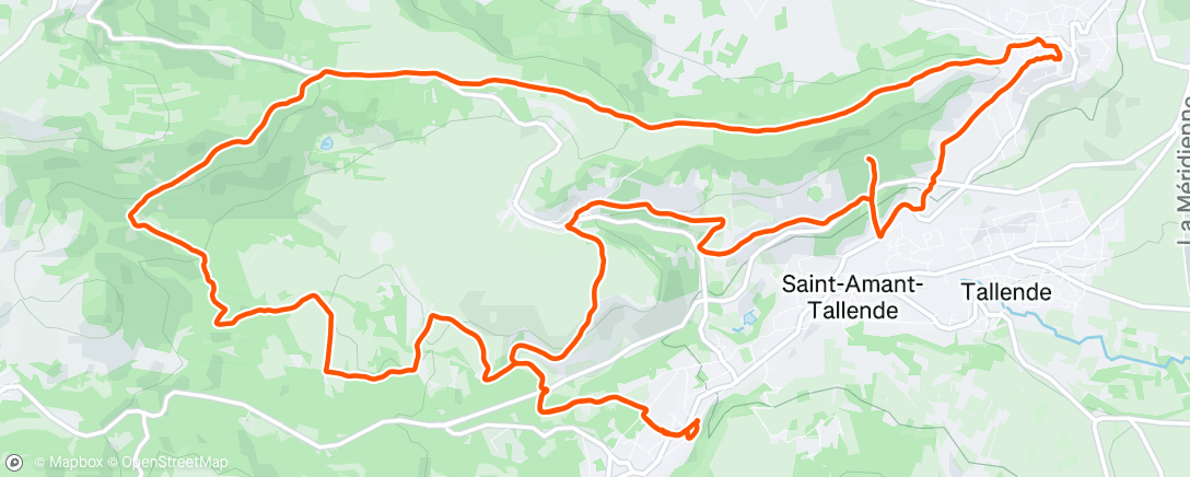 Map of the activity, Morning Mountain Bike Ride