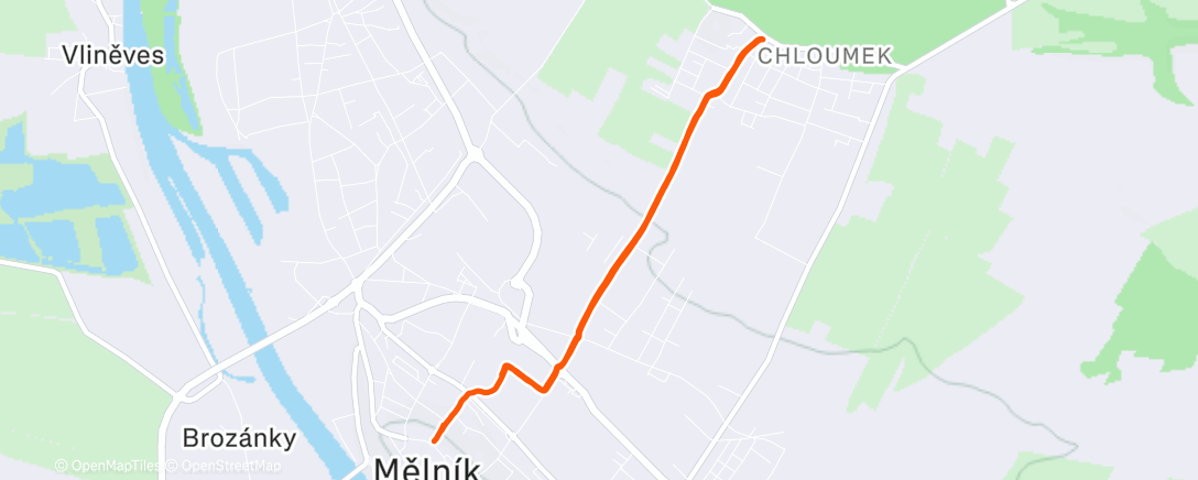 Map of the activity, Žákovští indiáni