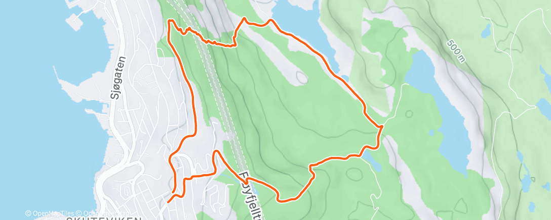 Map of the activity, Stoltzen - Skredderen 🏃‍♂️
