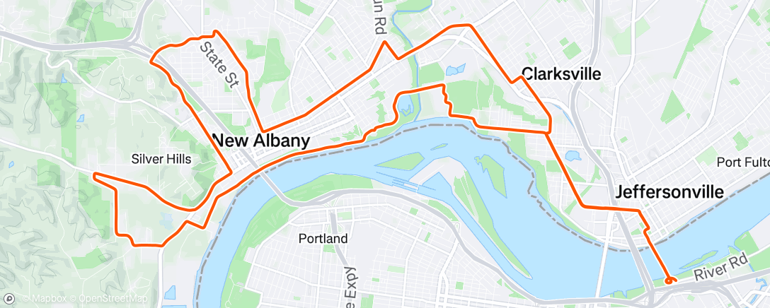 Map of the activity, Afternoon Ride