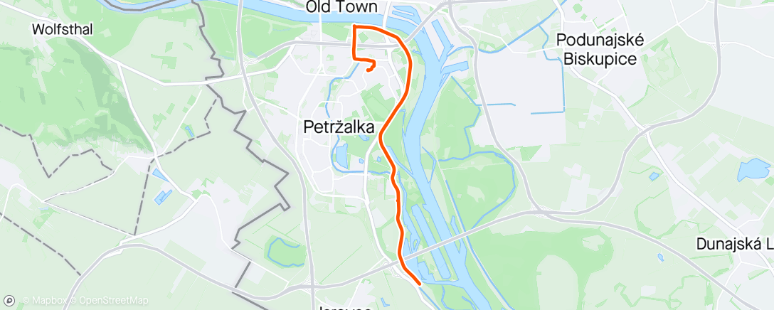 Map of the activity, Benátky vibes na hrádzi 😳