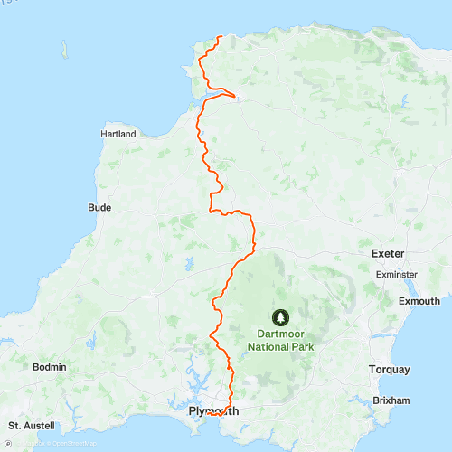 Ryds Devon C2C | 159.0 km Road Cycling Route on Strava