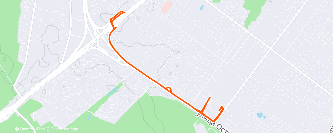 Map of the activity, Night Walk