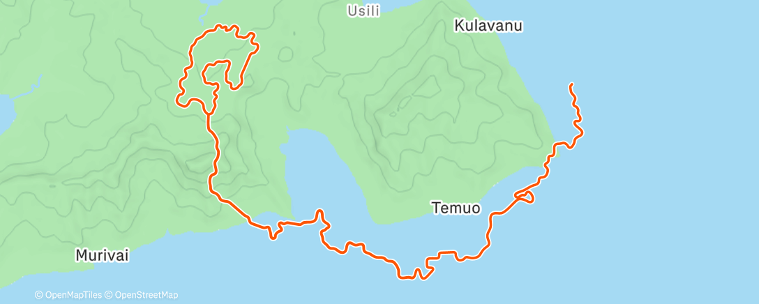 Map of the activity, Zwift
