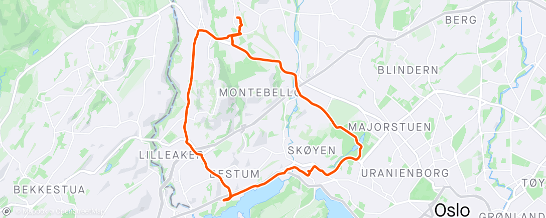 Mapa da atividade, Morning Stroller Run