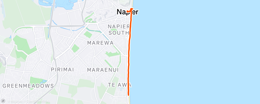 Map of the activity, Before the rain arrived