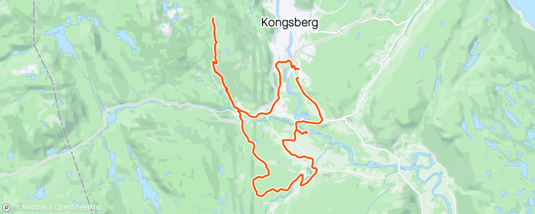 Carte de l'activité Evening Mountain Bike Ride