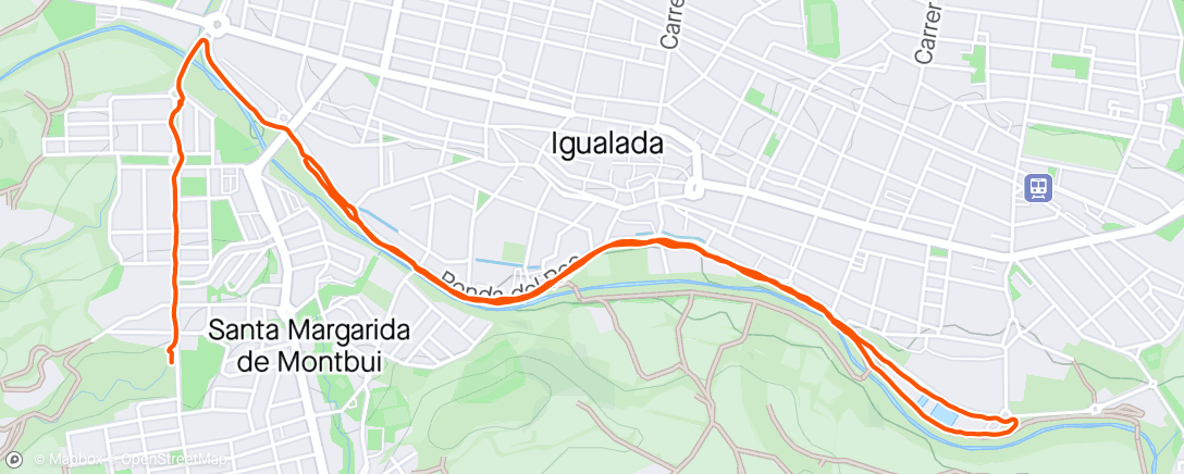 アクティビティ「Caminata de tarde」の地図