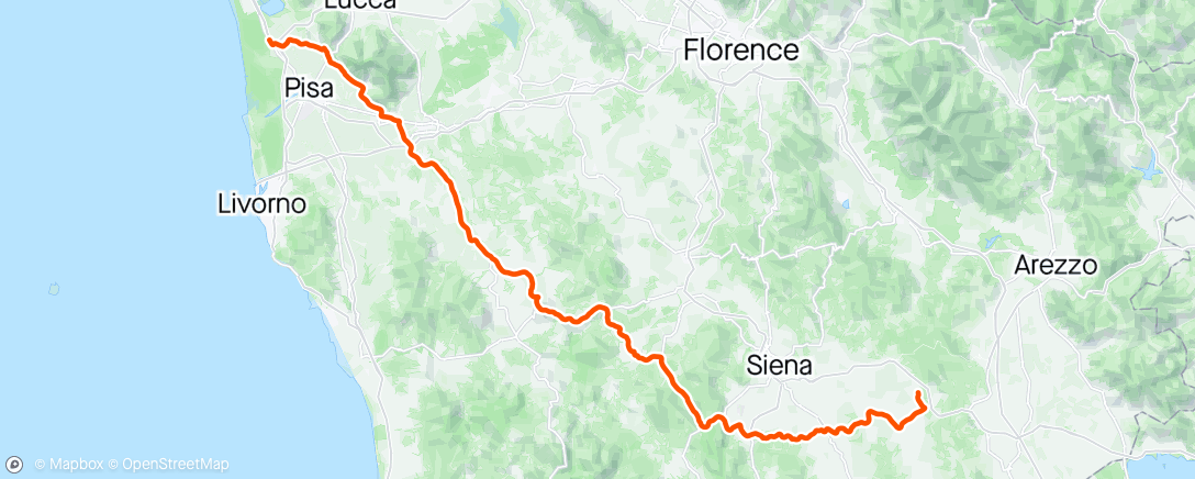 Map of the activity, Giro d'Italia Stage 6