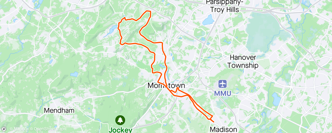 Map of the activity, Max Speed Felt a Little Too Max