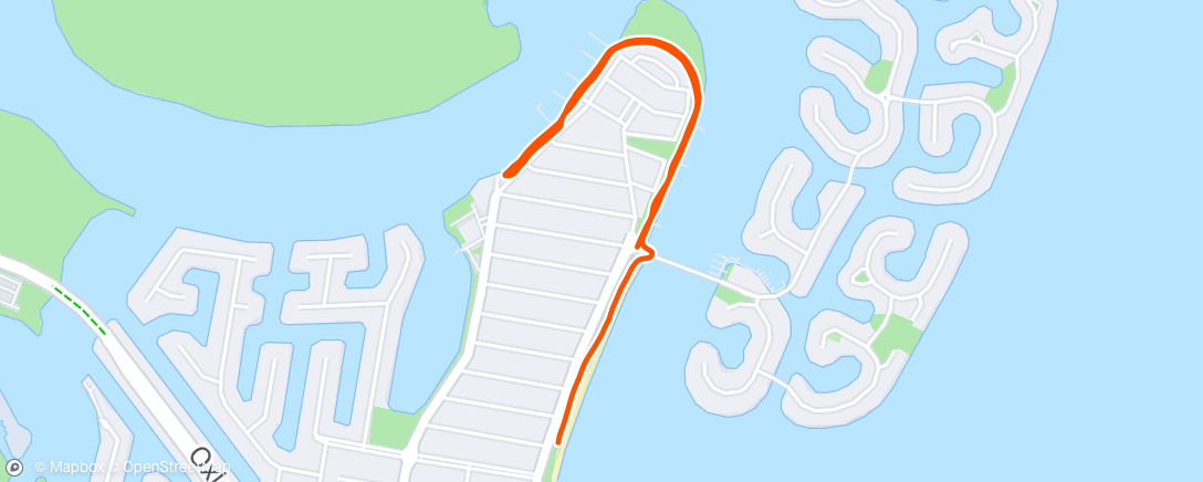 Map of the activity, Morning Walk