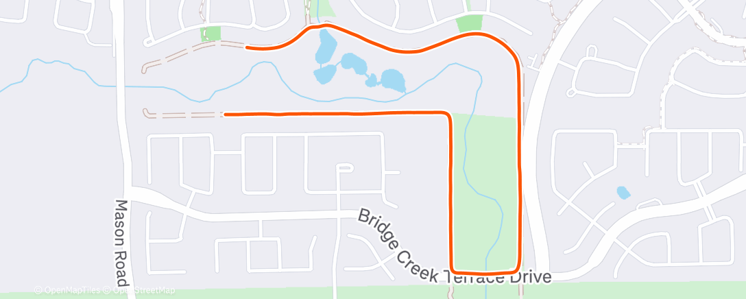 Map of the activity, Athletica | Harris County Walking