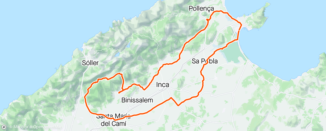 Map of the activity, J2 : Majorque