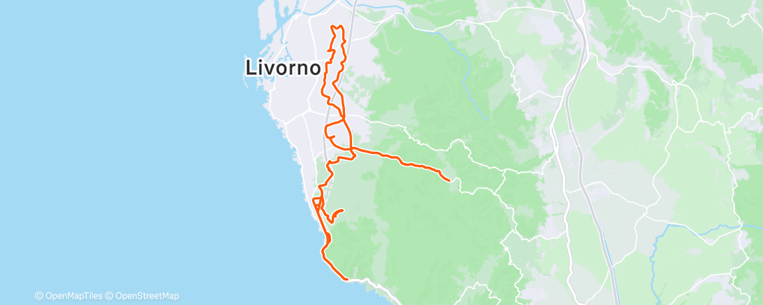 Map of the activity, Morning Ride