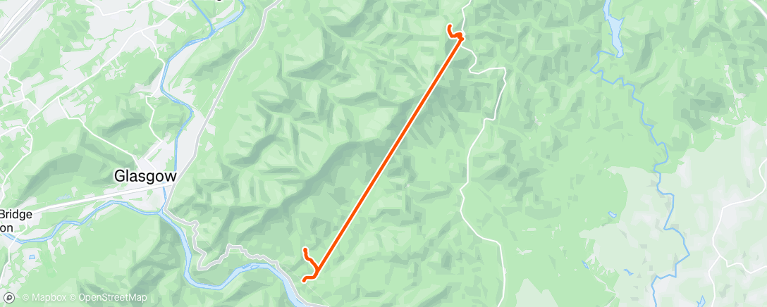 Map of the activity, Morning Hike
