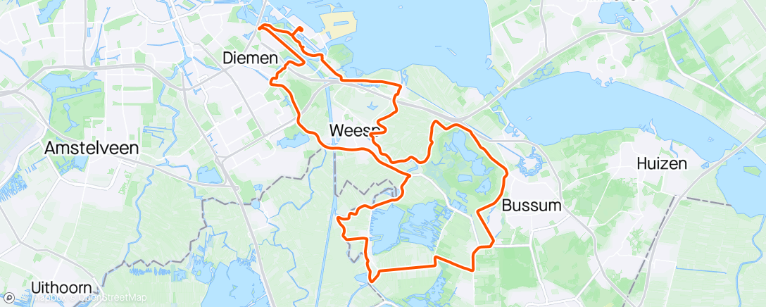 Map of the activity, Heerlijk weer om te fietsen ☀️☀️