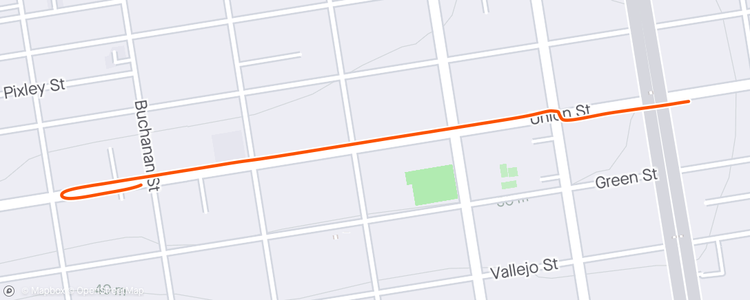 Map of the activity, Morning Walk