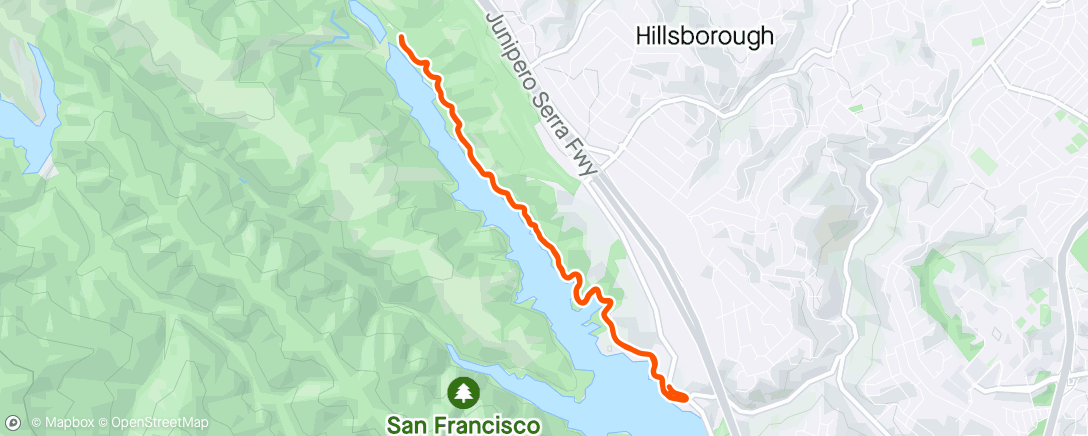 Map of the activity, Morning Hike