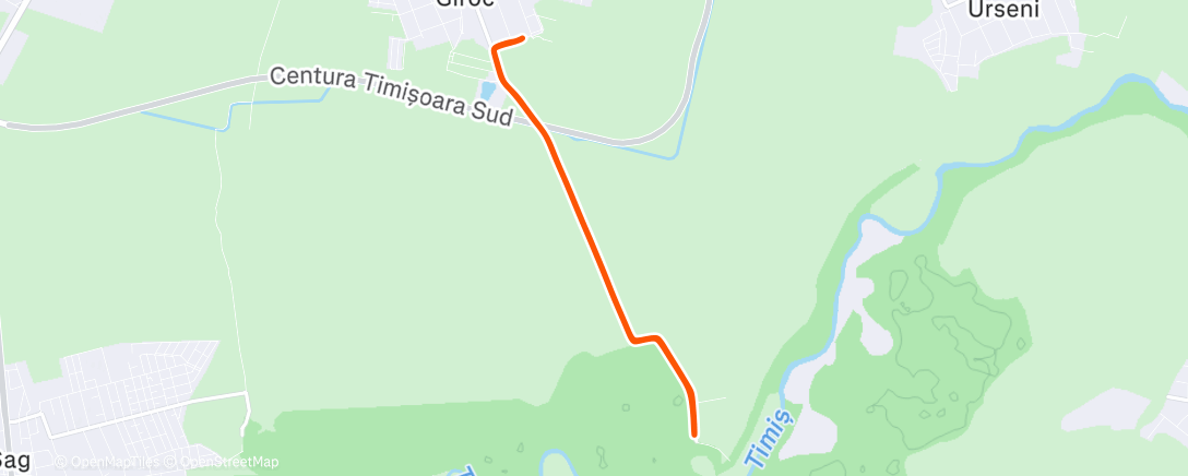 Map of the activity, Afternoon Ride