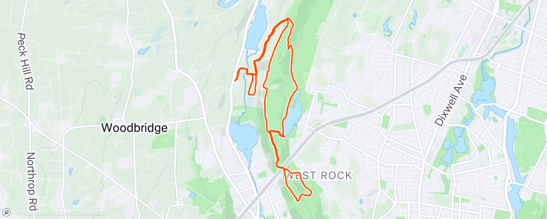 Map of the activity, Morning Trail Run/Hike