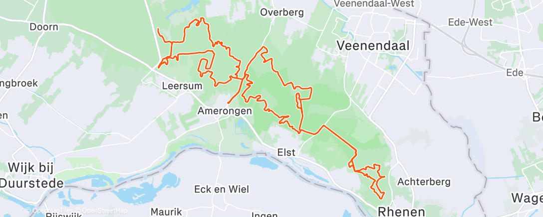 Карта физической активности (MTB ride)