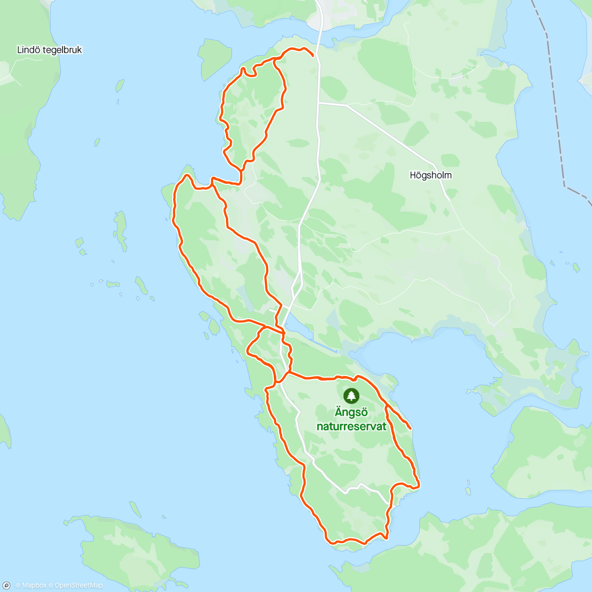 アクティビティ「VCK Snabb - Ängsö」の地図