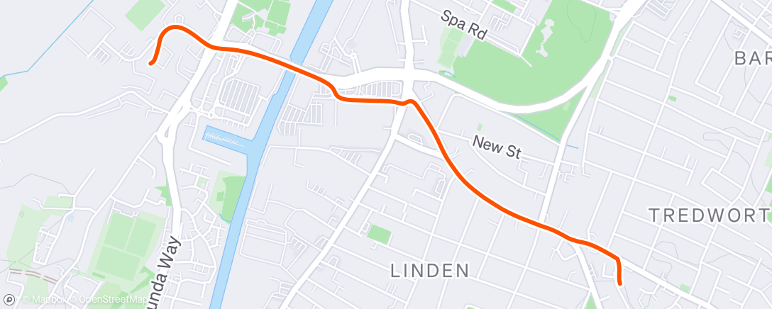 Map of the activity, Morning Ride