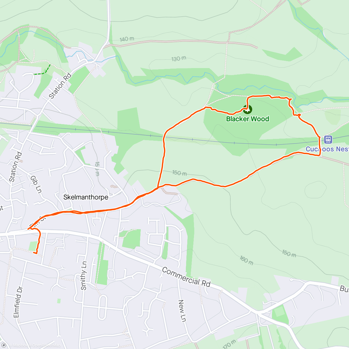 Map of the activity, Dirty Dog