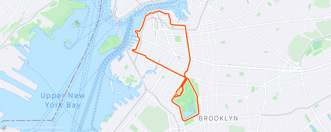 Carte de l'activité Last long run before Brooklyn half in ✌️ weeks