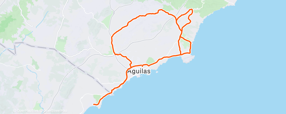 Map of the activity, Bicicleta por la mañana