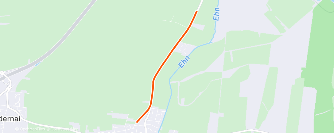 Map of the activity, Course à pied dans l'après-midi