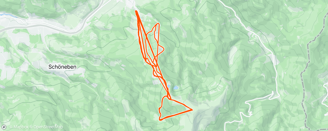 Map of the activity, Morning Alpine Ski