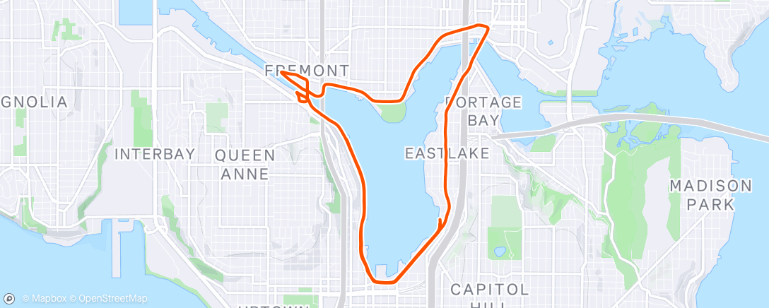Mapa de la actividad (Early morning Sunday rain!)