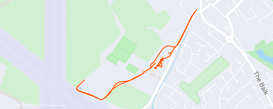 Map of the activity, Morning Walk