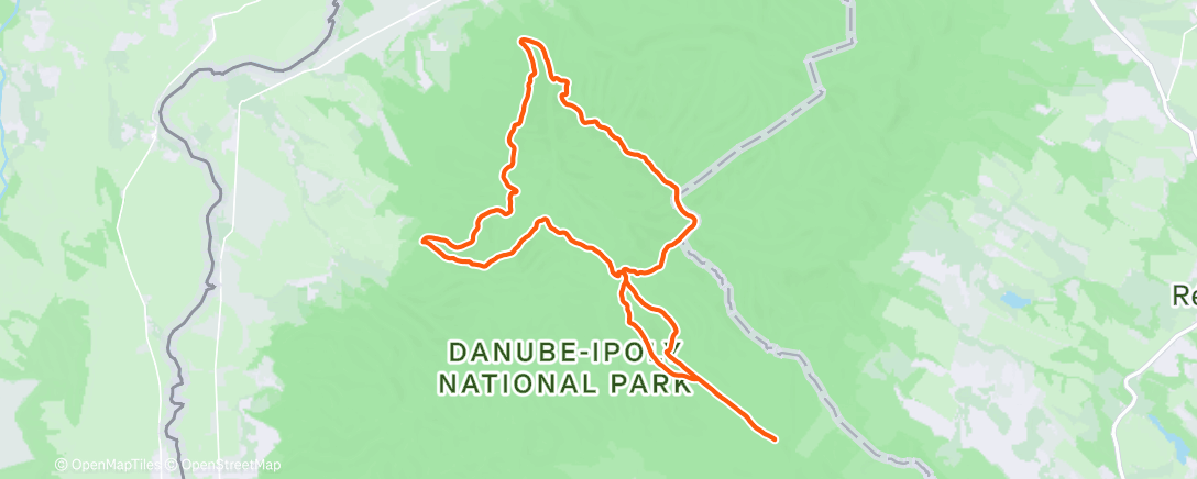 Map of the activity, Vulkántúra 2025