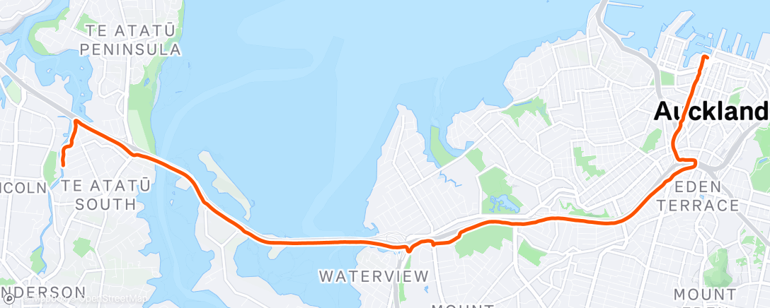 Map of the activity, Afternoon Ride