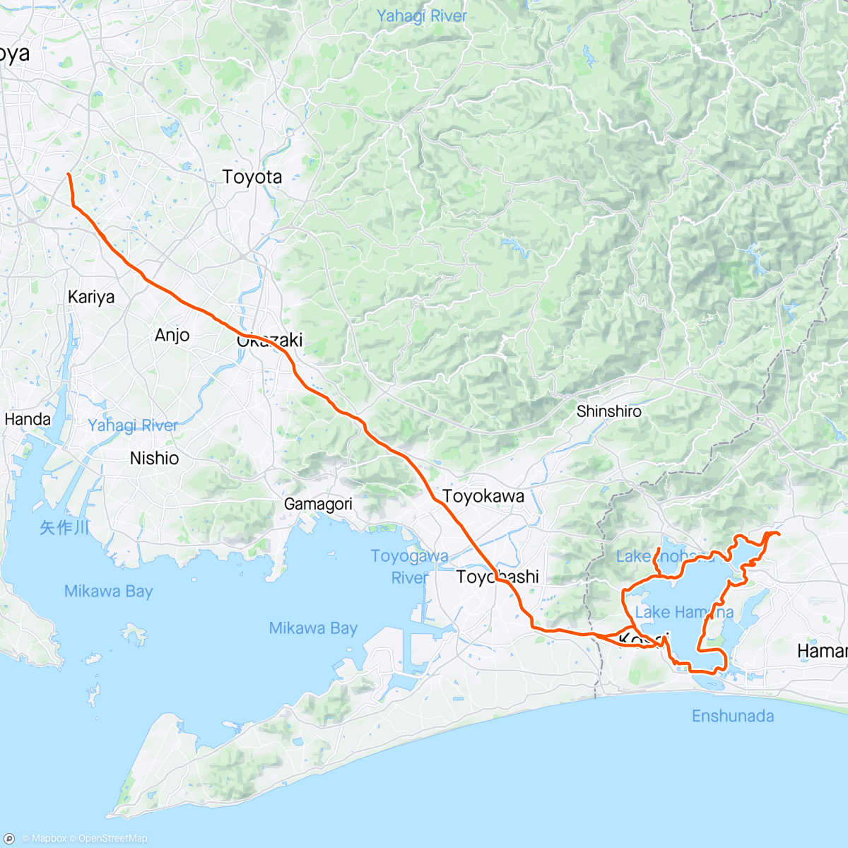 Map of the activity, ハツハマイチ