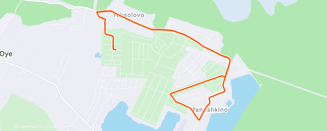 Карта физической активности (Дневной забег)