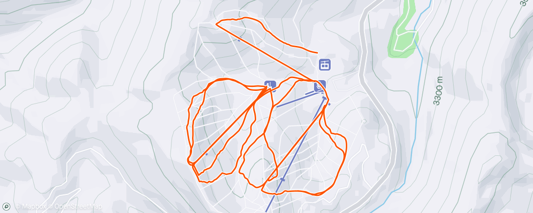 Map of the activity, Salida - Downhill Ski - Cyclemeter