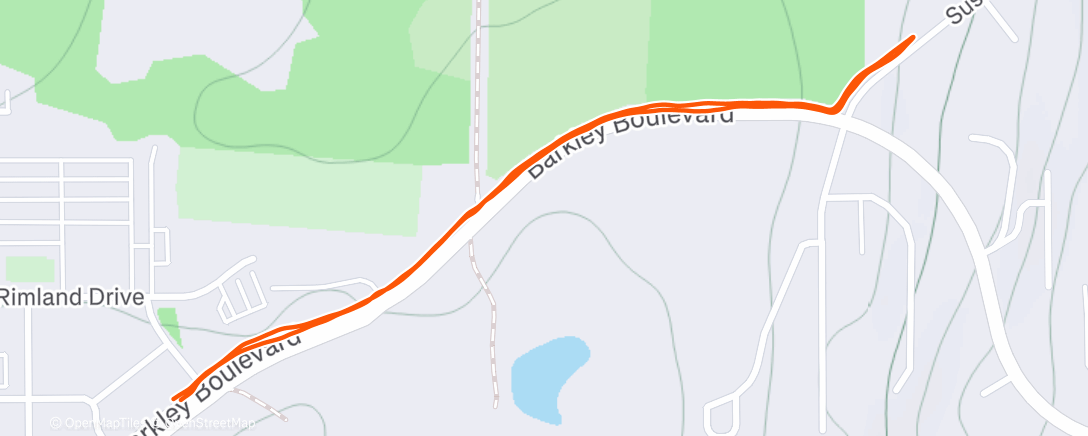 Map of the activity, Lunch Walk