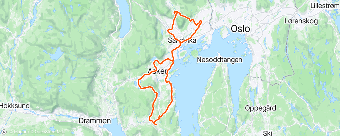 Map of the activity, Afternoon Ride🌧️🥶
