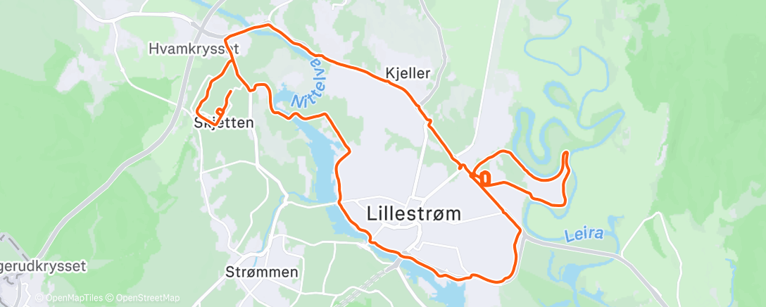 Map of the activity, Halvmaraton på egen hånd 😀
