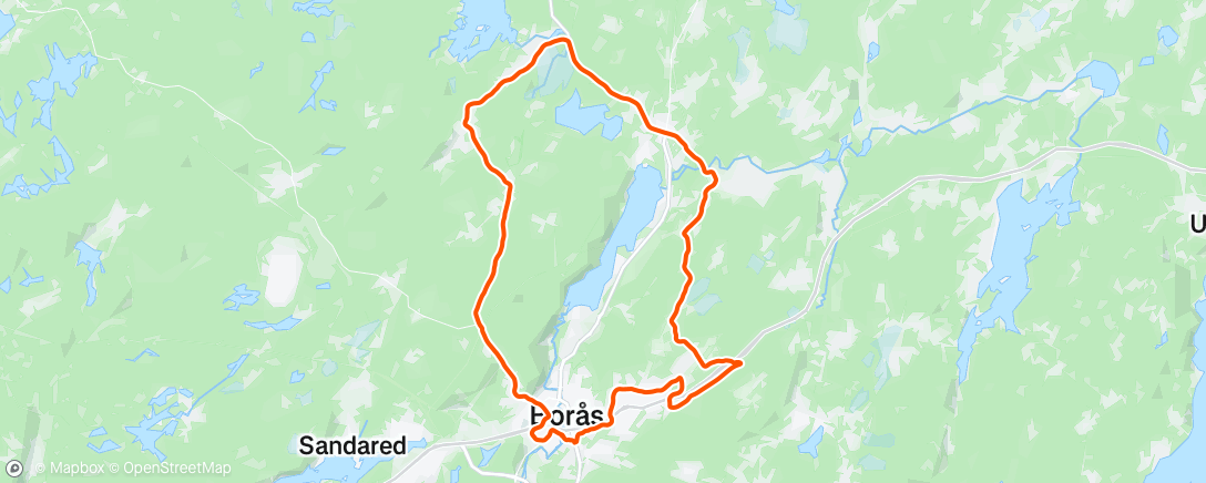 Map of the activity, Lunch Ride