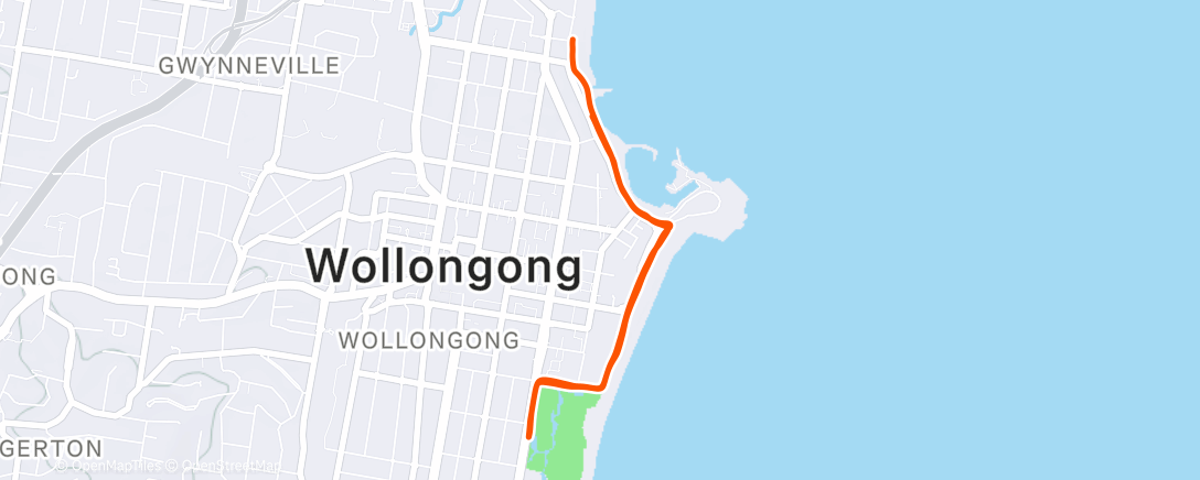 Map of the activity, Lunch Run