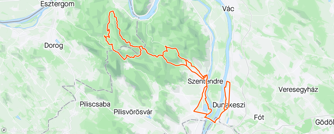 Map of the activity, Pilisi portya
