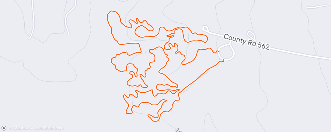 Map of the activity, Morning Trail Run