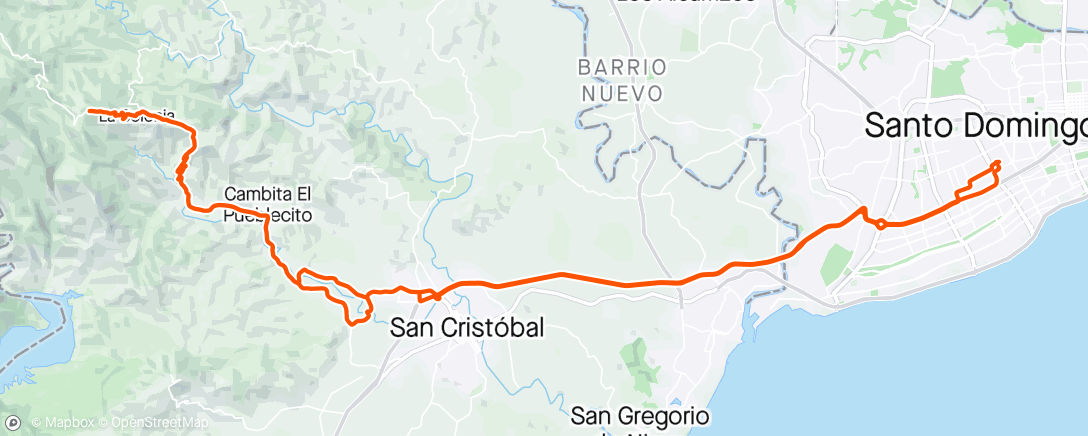 Карта физической активности (SD - Los Toros - La Colonia - SD)