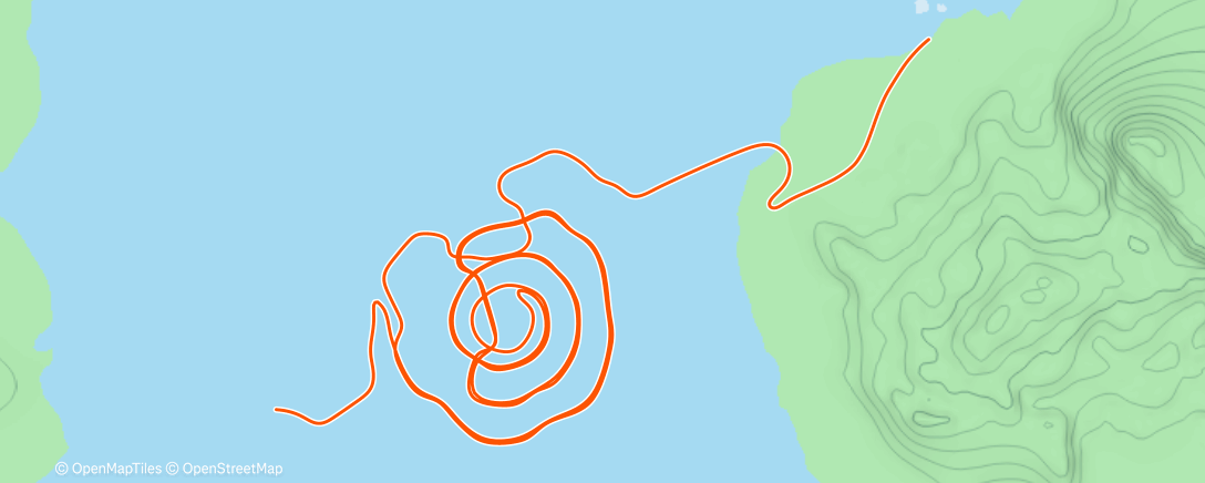 Map of the activity, Zwift - Basics on Loopin Lava in Watopia